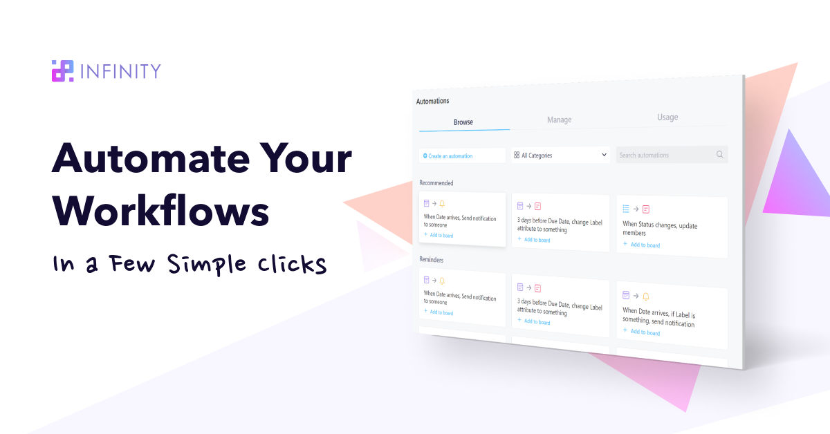 Automate Your Workflows and Get More Done | Infinity