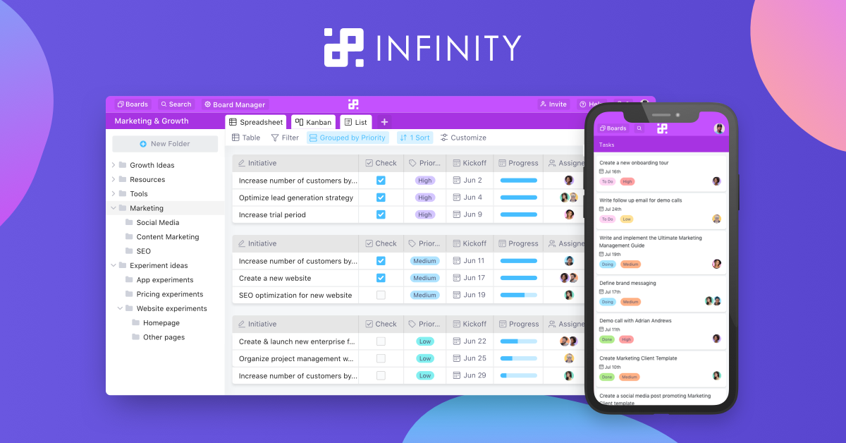 🚀 Infinity | Customizable Work Management Platform