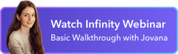Infinity webinar badge
